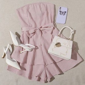 mauve pink romper